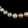 Multi-Colored 18k Yellow Gold Pearl Necklace