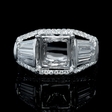 1.77ct Diamond 18k White Gold Engagement Ring Setting