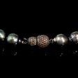 10ct Diamond and Tahitian Pearl 18k White Gold and Black Rhodium Necklace