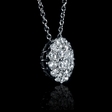 .62ct Diamond 18k White Gold Pendant Necklace