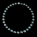 Diamond and Tahitian Pearl 18k White Gold Choker Necklace