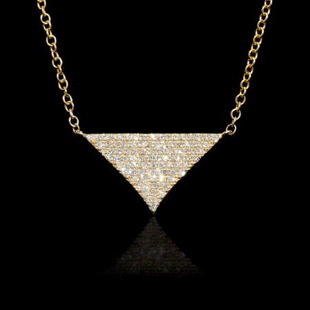 .26ct Diamond 14k Yellow Gold Pendant Necklace