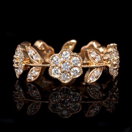 1.00ct Diamond 18k Rose Gold Ring