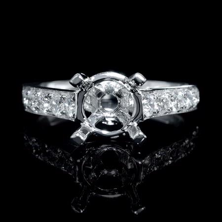 .59ct Diamond 18k White Gold Engagement Ring Setting