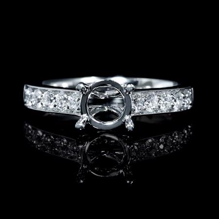 .40ct Diamond 18k White Gold Engagement Ring Setting