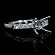 .36ct Diamond 18k White Gold Engagement Ring Setting