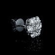 1.78ct Diamond 18k White Gold Cluster Earrings