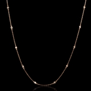 Diamond Chain 14k Rose Gold Necklace