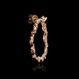 2.87ct Diamond 18k Rose Gold Hoop Earrings
