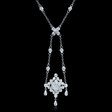 1.85ct Diamond 18k White Gold Pendant Necklace