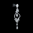 4.41ct Diamond 18k White Gold Dangle Earrings
