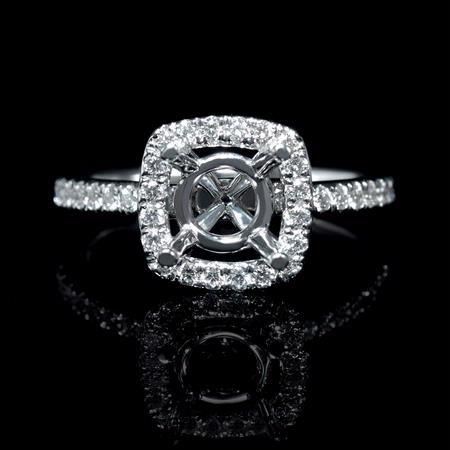 .50ct Diamond 18k White Gold Engagement Ring Setting