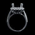 .94ct Diamond 18k White Gold Halo Engagement Ring Setting