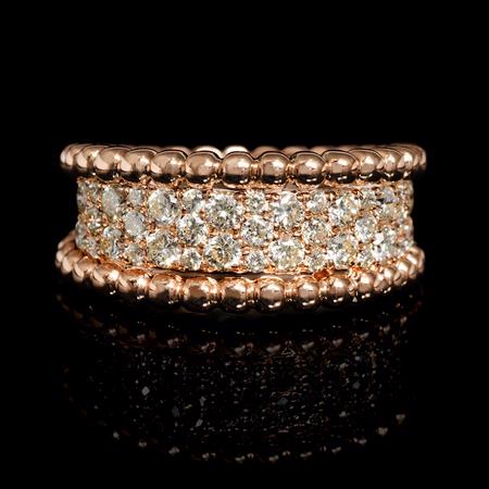 1.12ct Diamond 18k Rose Gold Ring