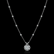 1.48ct Diamond 18k White Gold Pendant Necklace
