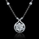 Diamond 18k White Gold Pendant Necklace