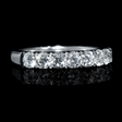 1.00ct Diamond 18k White Gold Wedding Band Ring