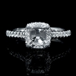 .26ct Diamond 18k White Gold Halo Engagement Ring Setting