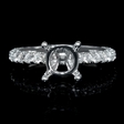 .46ct Diamond 18k White Gold Engagement Ring Setting