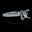 .46ct Diamond 18k White Gold Engagement Ring Setting