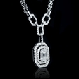 1.41ct Diamond 18k White Gold Pendant Necklace