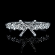 .30ct Diamond 18k White Gold Engagement Ring Setting