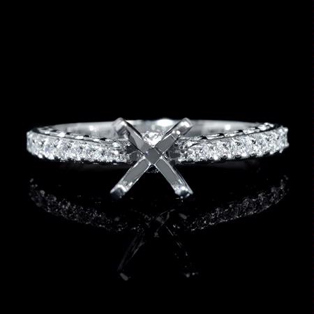 .26ct Diamond 18k White Gold Engagement Ring Setting