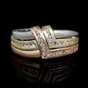 Diamond 18k Two Tone Gold Ring