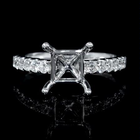 .44ct Diamond 18k White Gold Engagement Ring Setting
