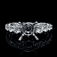 1.29ct Diamond 18k White Gold Engagement Ring Setting