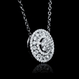 1.22ct Diamond 18k White Gold Pendant Necklace