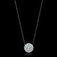 1.22ct Diamond 18k White Gold Pendant Necklace
