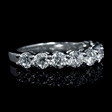 1.74ct Diamond 18k White Gold Wedding Band Ring