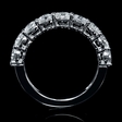 1.74ct Diamond 18k White Gold Wedding Band Ring