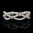 .34ct Diamond 18k White and Yellow Gold Ring