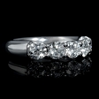 1.24ct Diamond 18k White Gold Wedding Band Ring