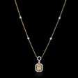 .50ct Diamond 18k Two Tone Gold Pendant Necklace