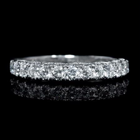 .69ct Diamond 18k White Gold Wedding Band Ring