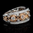 1.10ct Diamond 18k White and Rose Gold Ring