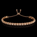 Diamond 14k Rose Gold Tie Bracelet