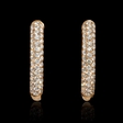 3.08ct Diamond 18k Rose Gold Hoop Earrings