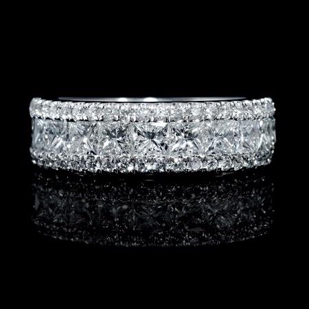 1.87ct Diamond 18k White Gold Ring