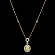 .49ct Diamond 18k Two Tone Gold Pendant Necklace