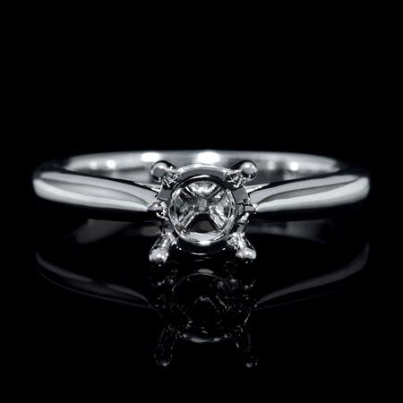 18k White Gold Engagement Ring Setting