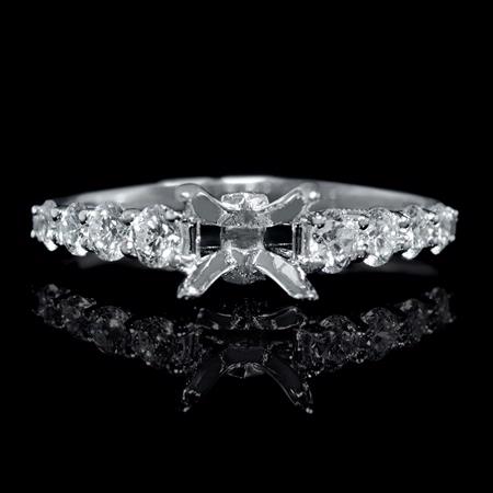 .54ct Diamond 18k White Gold Engagement Ring Setting