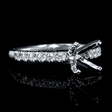 .29ct Diamond 18k White Gold Engagement Ring Setting
