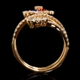 .87ct Diamond and Multi-Colored Sapphire 18k Rose Gold Ring