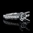.19ct Diamond 18k White Gold Engagement Ring Setting