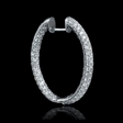 6.18ct Diamond 18k White Gold Dangle Earrings