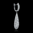 3.25ct Diamond 18k White Gold Dangle Earrings